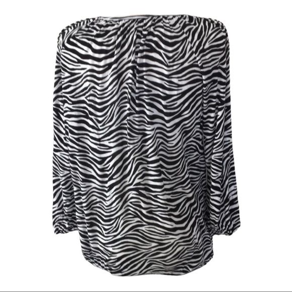 ❤️michael Kors❤️Zebra print Blouse Size (small) - Picture 2 of 7